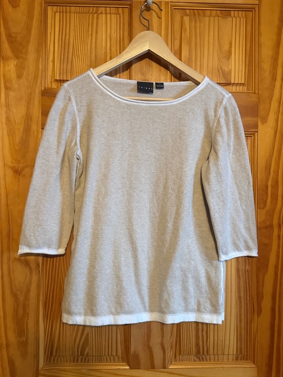 Tribal Sweaters - Tribal Cream Textured Boatneck Top